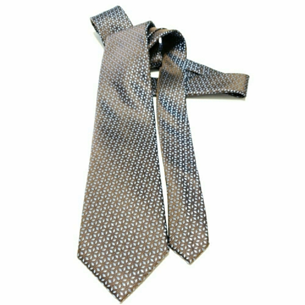 Michael Kors Geometric color shift silk neck tie